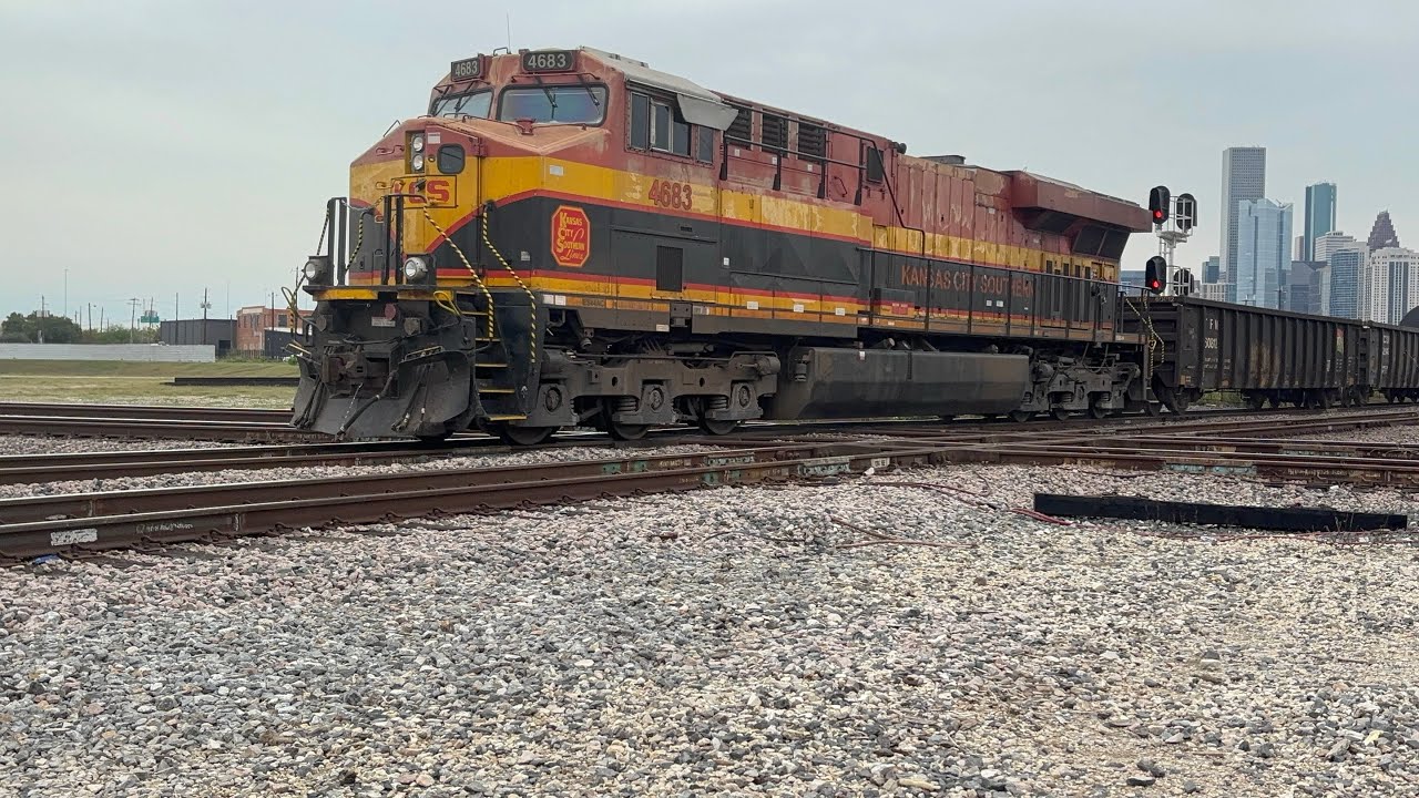 KCS 4684 Tanker Train WB 