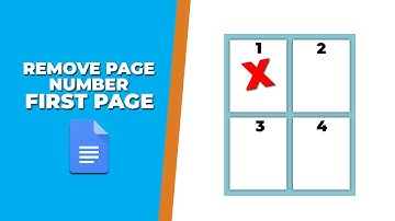 How to remove page number from first page in google docs