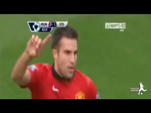 Manchester United vs Stoke 3-2 - Goals & Highlights | Van Persie, Rooney, Chicharito | 26.10.2013