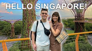 ARRIVING IN SINGAPORE 🇸🇬 - GARDENS BY THE BAY, LIGHT SHOW & CHANGI AIRPORT