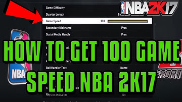 NBA 2K17 • HOW TO GET 100 GAME SPEED EASY! GET ALL HALL OF FAME BADGES FAST AND EASY!!