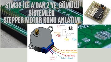 STM32 ile Gömülü Sistemler(Embedded Systems)- STEPPER MOTOR KONU ANLATIMI(ULN2003A MOTOR SÜRÜCÜSÜ)