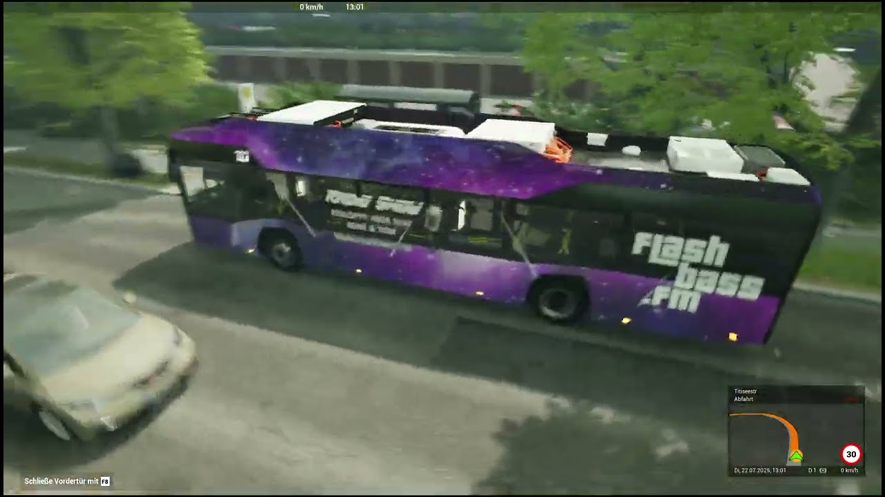 The Bus Mit der Linie 322  Durch Berlin