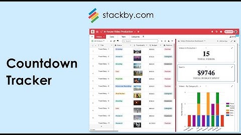 Stackby Apps Tutorial - Countdown Tracker App