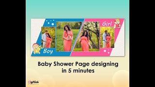 BabyShower Page designing in 5 minutes in Album Xpress screenshot 5