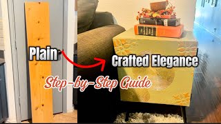How to Make a Stylish Side Table from Plain Lumber | DIY Tutorial