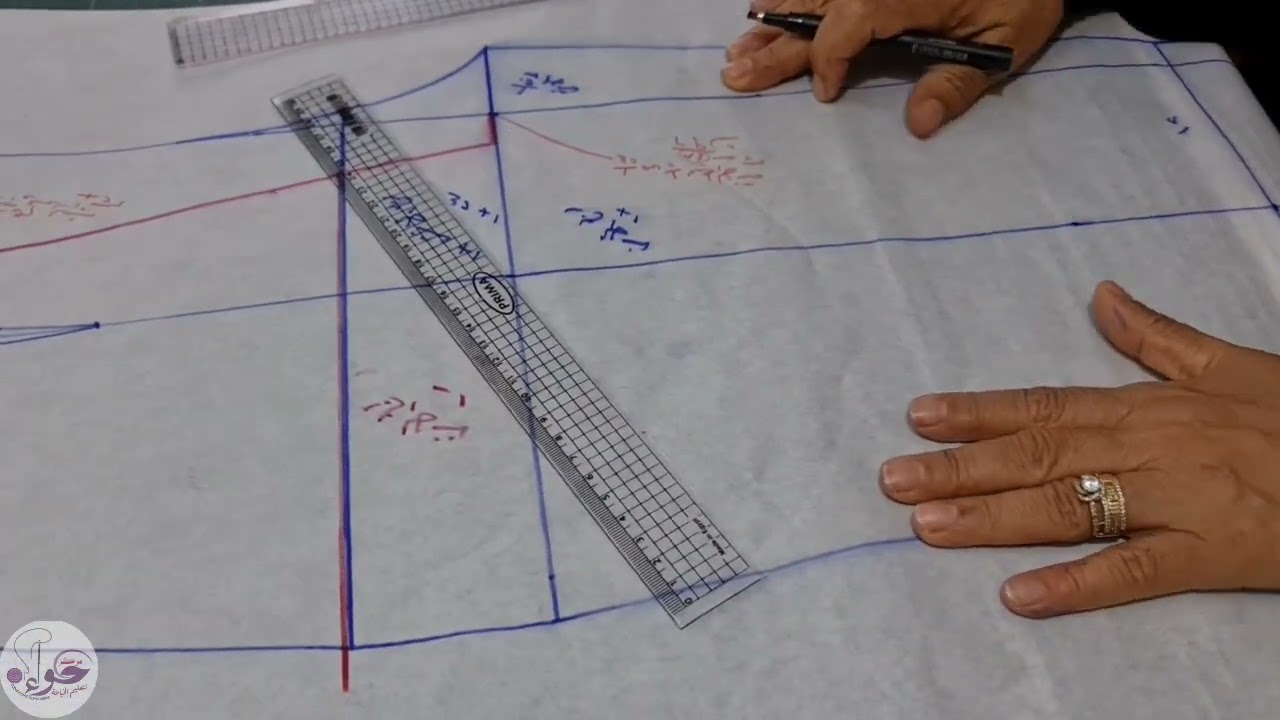 باترون البنطالون الخلفي 1