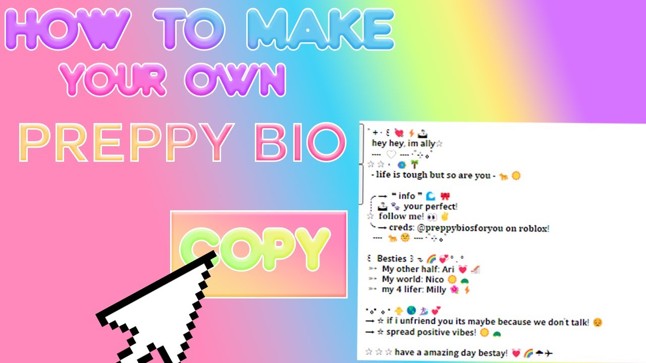 How to make an *AESTHETIC* Roblox bio! - Florabelle 