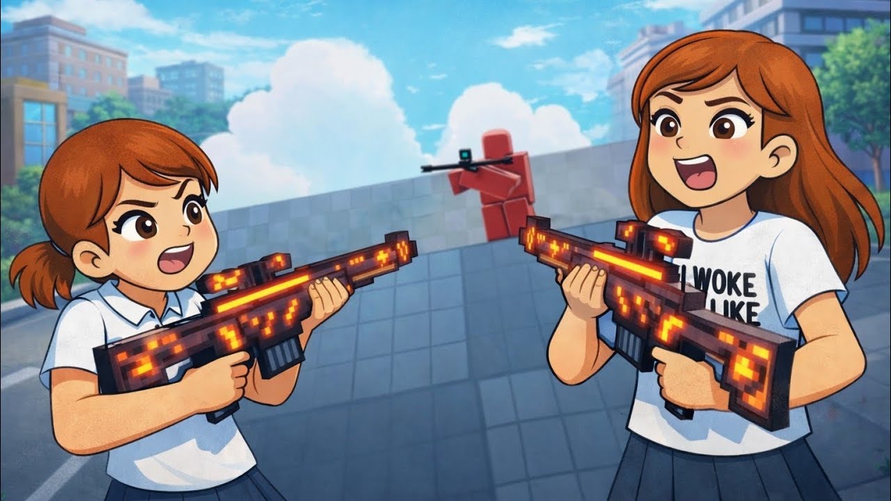 Imitiramo likove iz crtaća 🤣🤣🤣 Dok igramo Flick #roblox #robloxfunny 