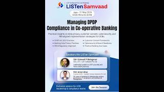 Managing DPDP Compliance in Co-operative Banking - LIST Software Pvt. Ltd. Live Stream