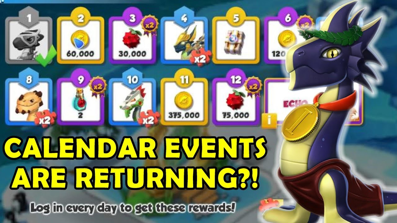 CALENDAR EVENTS ARE BACK?! MEDALIST DRAGON Calendar, NOIR Breeding + Dragon's Delight! - DML 