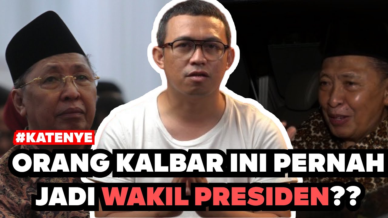 Inilah dia salah satu orang hebat dari Kalimantan  Barat yang menjadi wakil presidan - Hamzah Haz