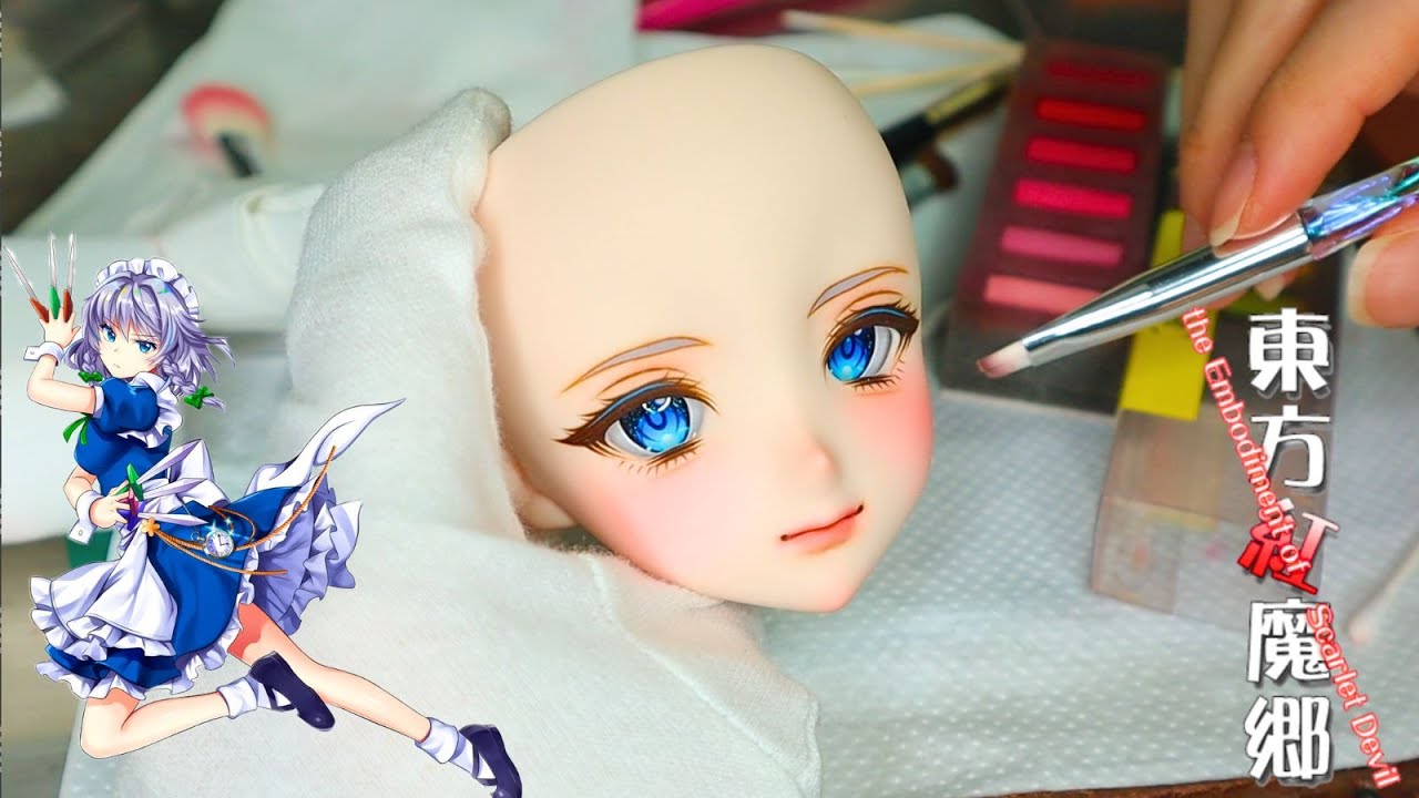 【Touhou project】 SAKUYA DOLL MAKE  『東方project』十六夜咲夜ちゃんのドール作ってみた！！