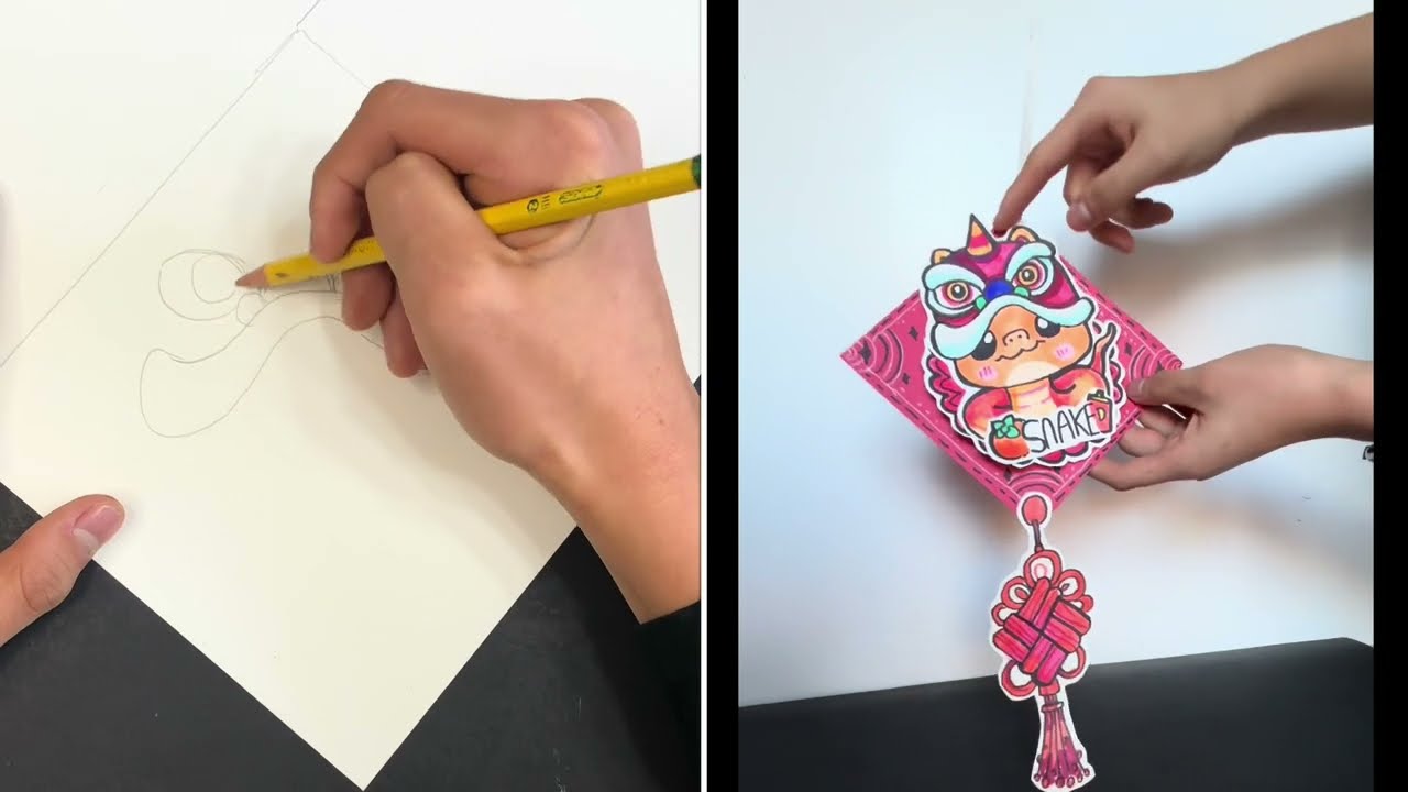 How to Make Snake Pop Up Card