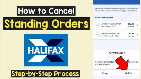Cancel Direct debit / Standing Order Halifax | Stop Upcoming future payment Halifax Schedule Payment