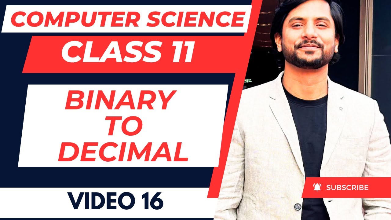 💻 Binary to Decimal Conversion | Class 11 Computer Science | Easy Trick ...