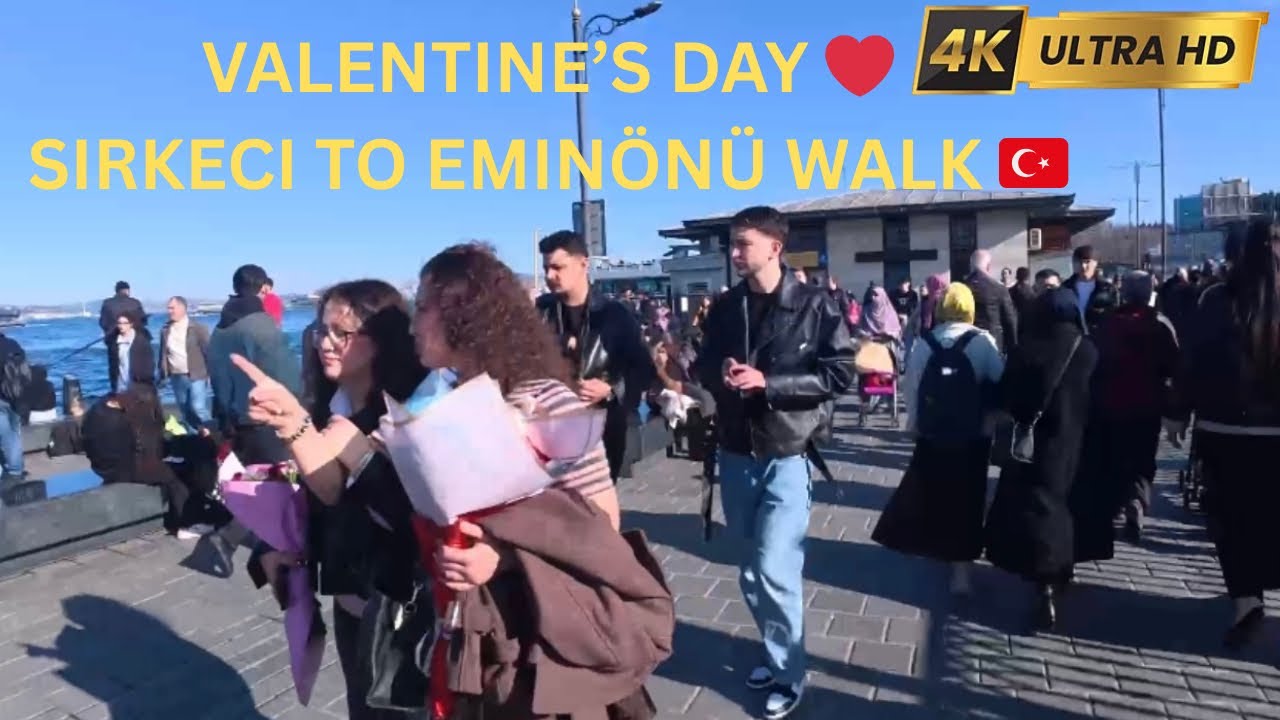 Happy Valentine’s Day in Istanbul ❤️ | Sirkeci to Eminönü Walking Tour 🇹🇷