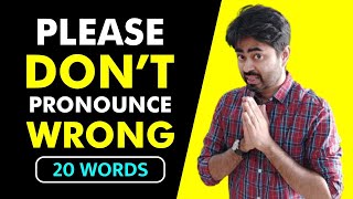 20 English Words You're Pronouncing WRONG | Most Commonly Mispronounced English Words in India