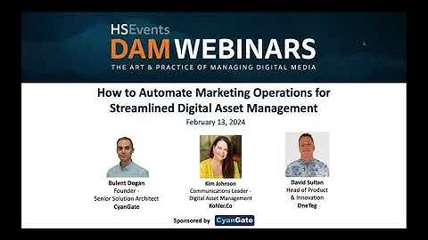 Webinar - How to Automate Marketing Operations for Streamlined Digital Asset Management