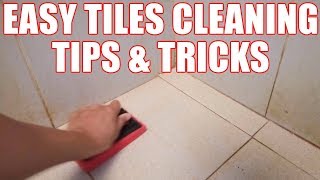 How to Clean Bathroom Tile Easily + Method for Floor Tiles Cleaning