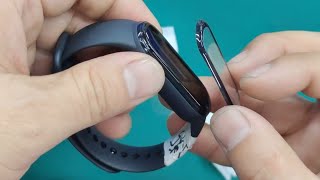 Mi Band 5 / 6 - 3D Curved Tempered Glass - How To Apply ( Buy Links @ Desc'n ) - Screen Protector screenshot 5