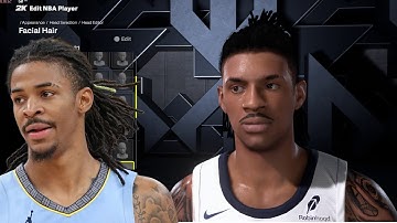 NBA 2K26 - Ja Morant Face Creation