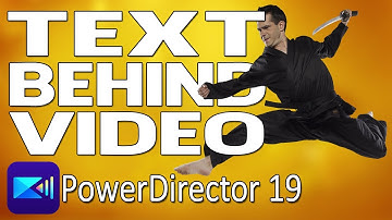 Add Text Behind a Moving Object | PowerDirector