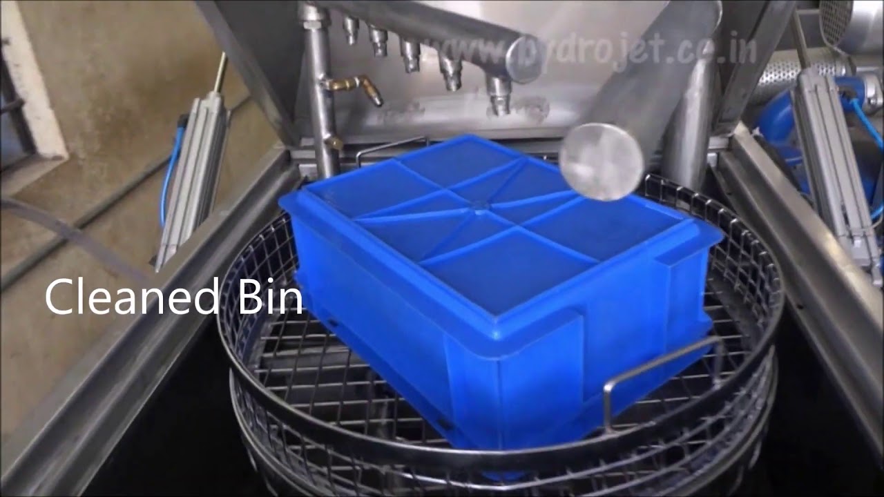 Industrial Plastic Bin Cleaning Machine manufacturer in Mumbai YouTube