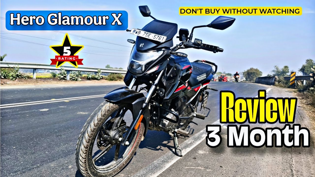 Hero Glamour X 3 Month Review in Hindi | Mileage, Performance & Comfort |hero glamour x 2025 model
