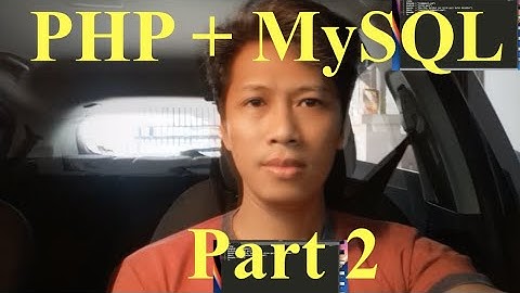 Pemrograman Web Lanjut PHP & MySQL Part 2 - Tampil Data, Tambah Data, Hapus Data