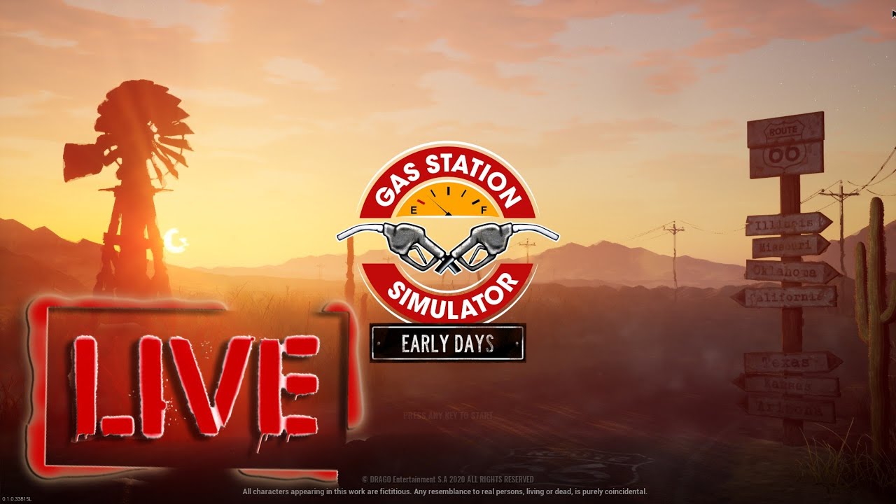 LIVE GAS STATION SIMULATOR - PROVIAMOLO EARLY DAYS |GAMEPLAY ITA|PC|