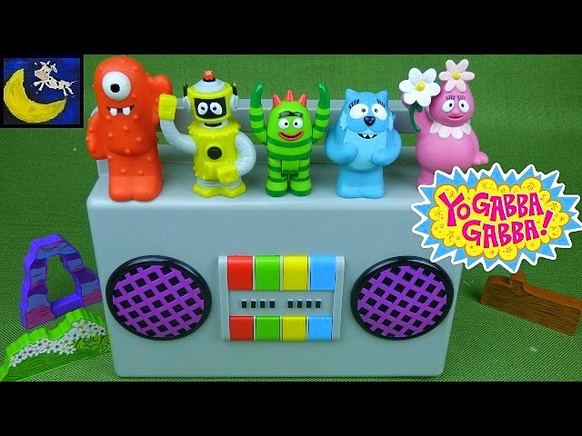 Yo Gabba Gabba DJ Lance Boombox Playset PLUS Spin Master Train Set Toys  Muno, Plex, Brobee & MORE! 