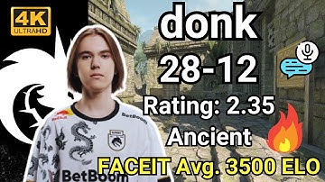 donk (28-12) w/zweih/magixx VOICE COMMS (Ancient) | FACEIT Ranked | Sep 15, 2024 #cs2 #pov