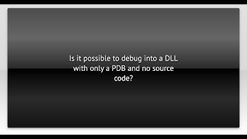 Is it possible to debug into a DLL with only a PDB and no source code?