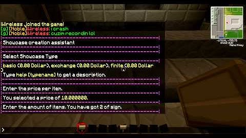 How to setup Showcase shop : Minecraft Bukkit Plugin!