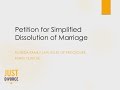 How to File a Petition for Simplified Dissolution of ...