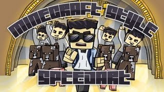 "Minecraft Style" - Parody of PSY Gangnam Style (Speedart)