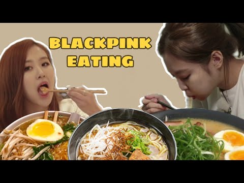 BLACKPINK eating food for two minutes pt.4 🍜🍙🥟