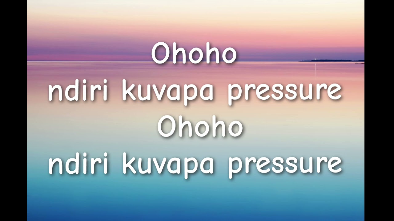 Master H ft Kae Chaps - Pressure (Official Lyric Video)