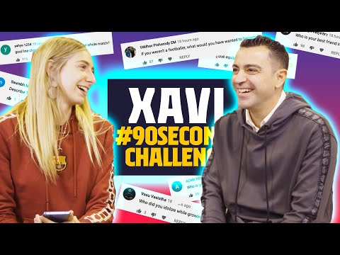 A PLAYER YOU&rsquo;D LIKE TO COACH? |  XAVI FACES THE #90SECONDSCHALLENGE