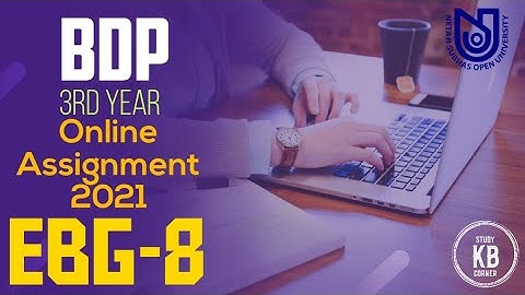 NSOU BDP 3rd Year EBG-8 Assignment 2021 || Live || NSOU EBG-8 MCQ Question/Answer