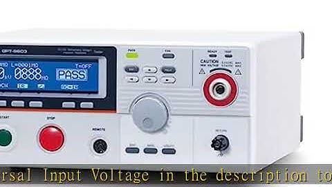 GW Instek GPT-9603 Withstanding Voltage/Insulation Resistance Tester, 100VA AC/DC Test Capacity