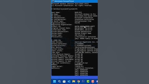 Get All System Information With One Command