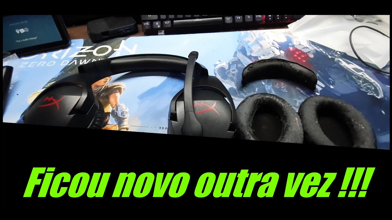 Fone Hyper X Cloud Stinger :  Trocando as espumas !