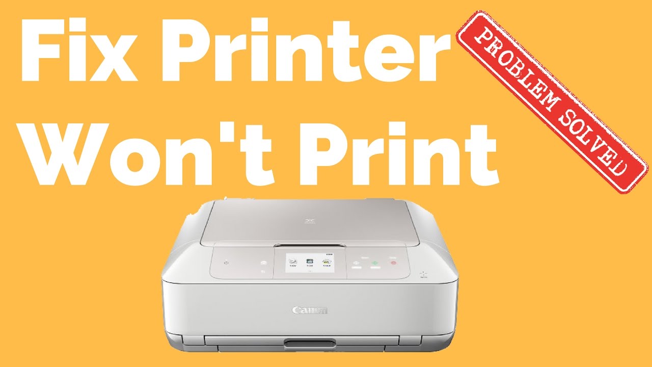 How to Fix Printer Wont Print - YouTube
