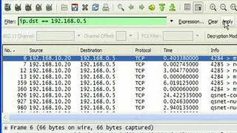 Wireshark - IP Address, TCP/UDP Port Filters