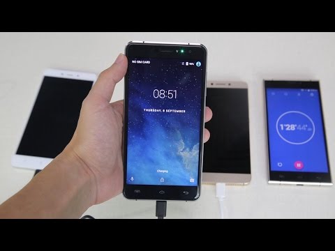 Battery charge speed: DOOGEE F7 Pro vs Redmi Note4 vs LeEco Le2