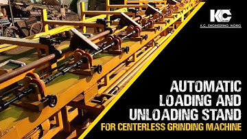 Automatic loading and unloading stand for center less grinding machine-Mumbai India