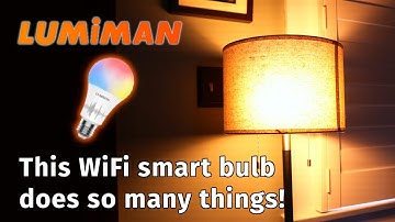 The Lumiman WiFi color changing smart bulb compatible with Alexa, Siri, and Google assistant