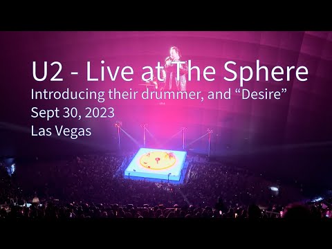 U2 Name Live Drummer for New 2023 Las Vegas Residency